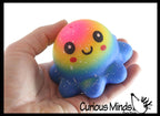Soft Octopus Stress Balls - Soft Cream Doh Filled Stress