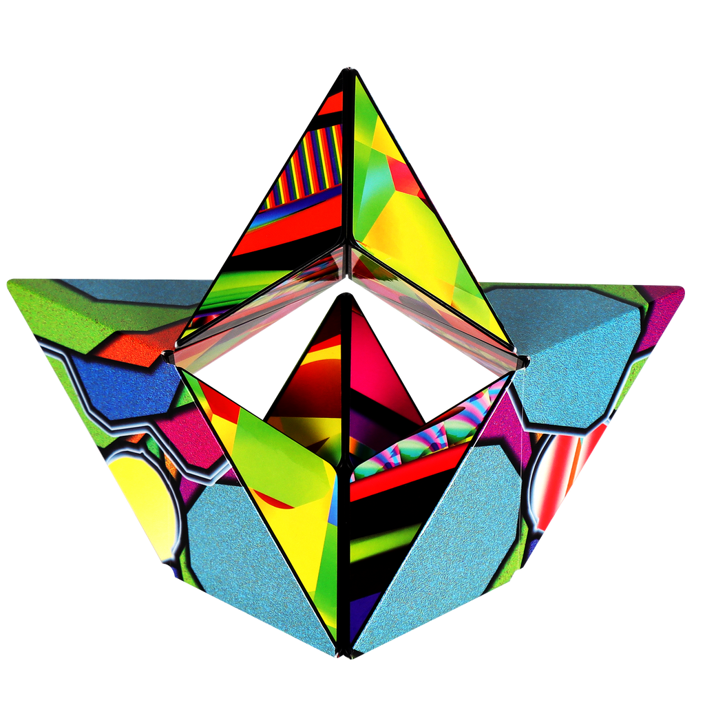 Shashibo Stained Glass Magnetic Puzzle Cube STEM STEAM MESH