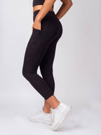 Organic Crop/Petite Leggings | Black