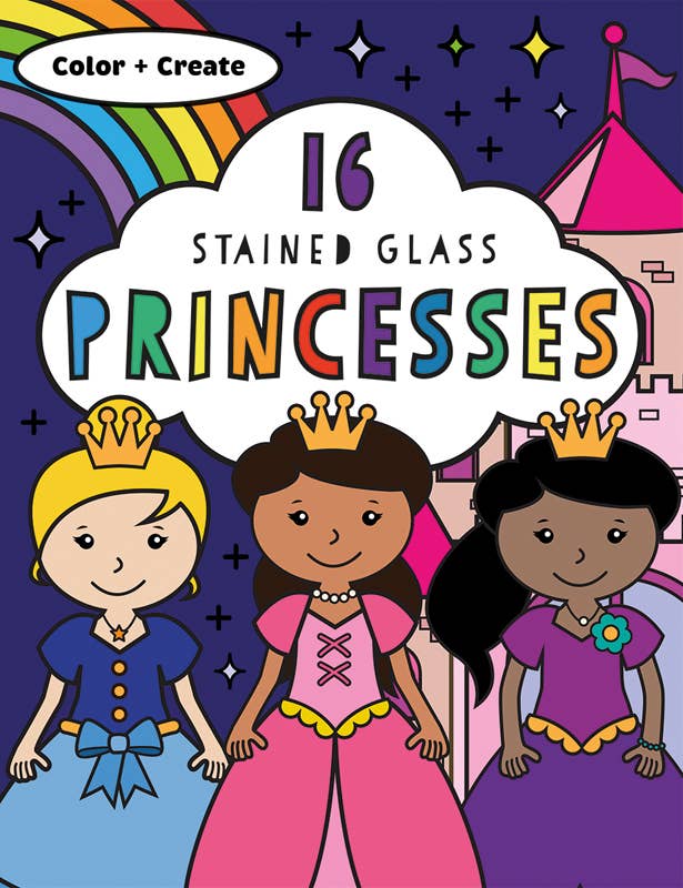 Stained Glass Coloring: Princesses