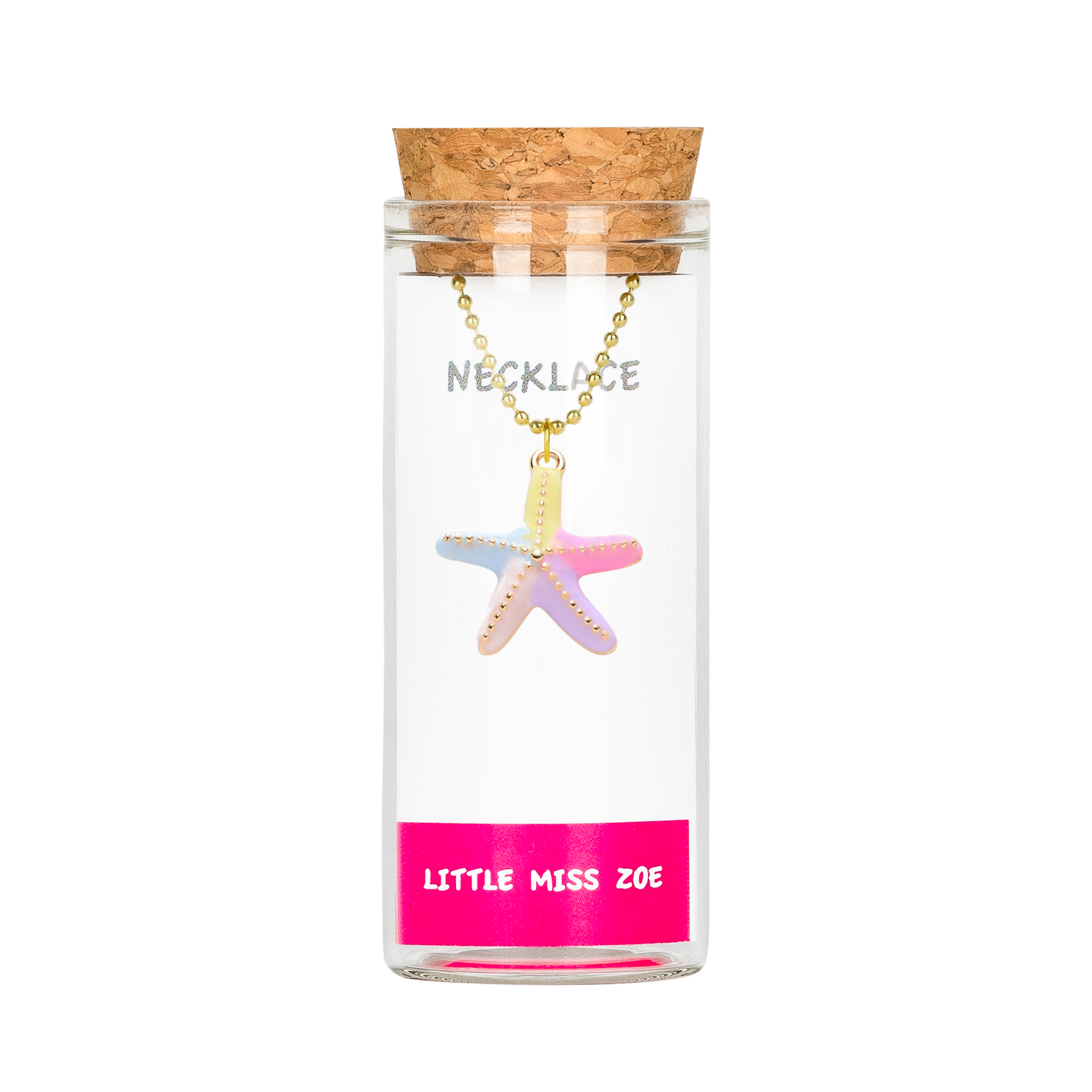 Rainbow Starfish Necklace