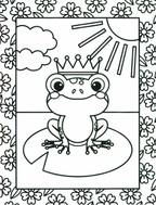 Stained Glass Coloring: Princesses
