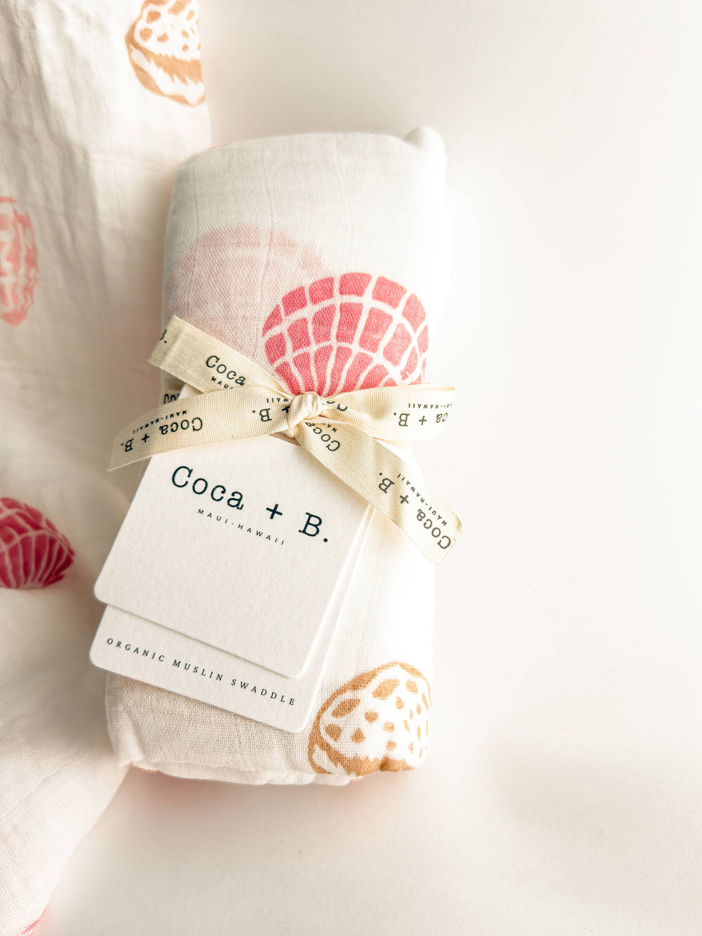 Seashell Organic Bamboo Swaddle