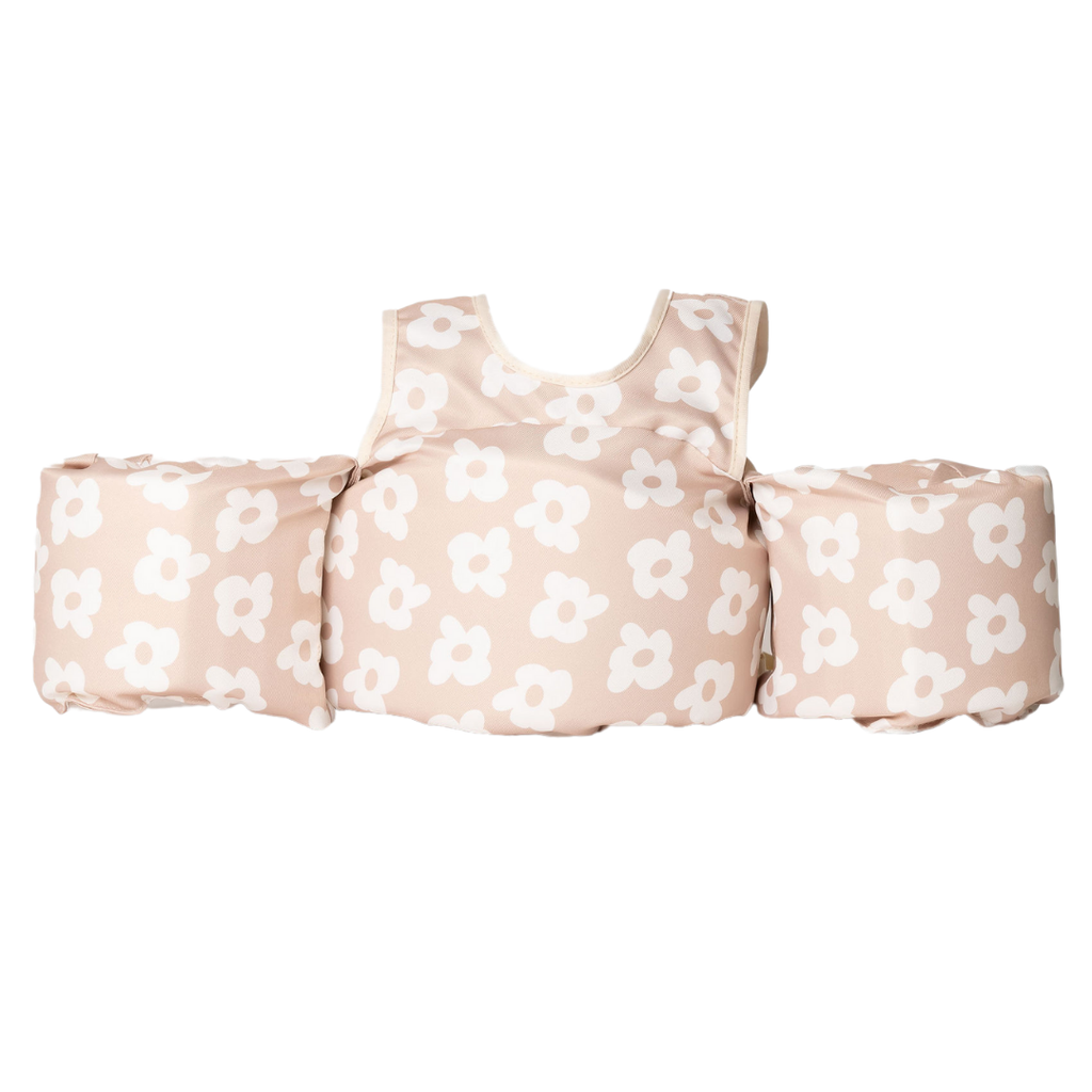 Neutral Flower Power Floatie Vest