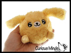 Plush Dog Animal Water Bead Filled Squeeze Stress Balls -
