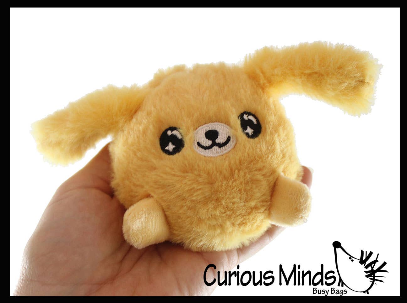 Plush Dog Animal Water Bead Filled Squeeze Stress Balls -
