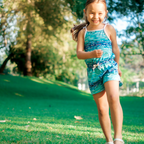 Nalu Girl Shortie Bamboo Romper