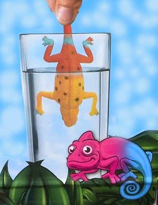 Color Changing Lizards Toy - Thermal - Changes Colors in C
