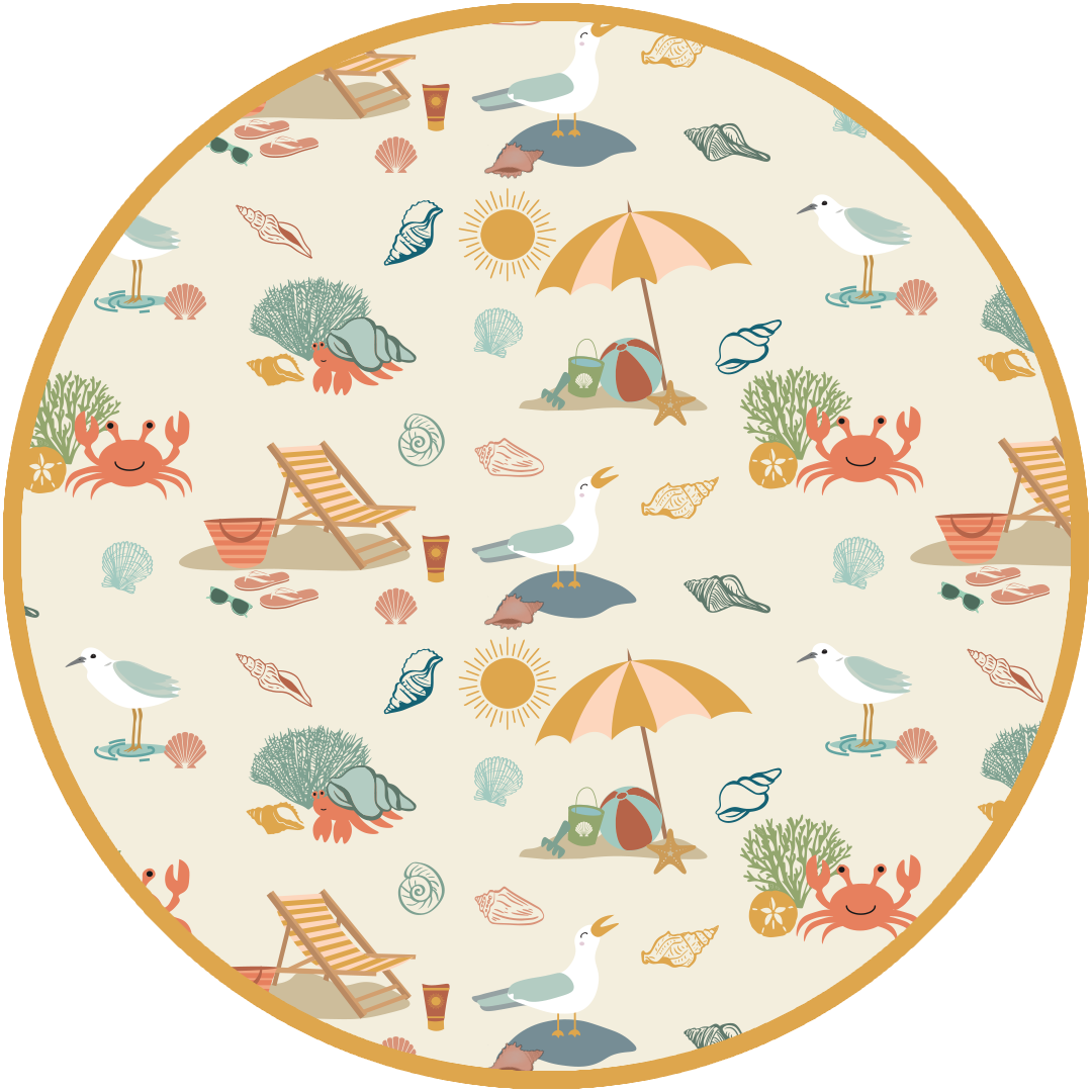 Beach Day Kids Bucket Hat Reversible Style