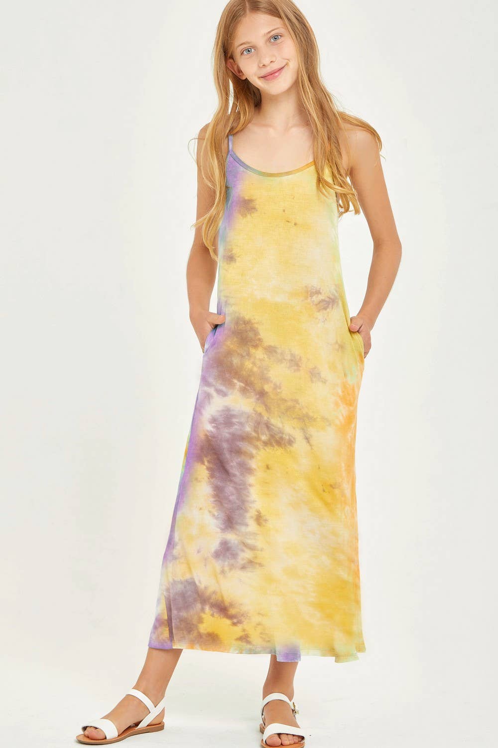 Tie Dye Cami Maxi Dress