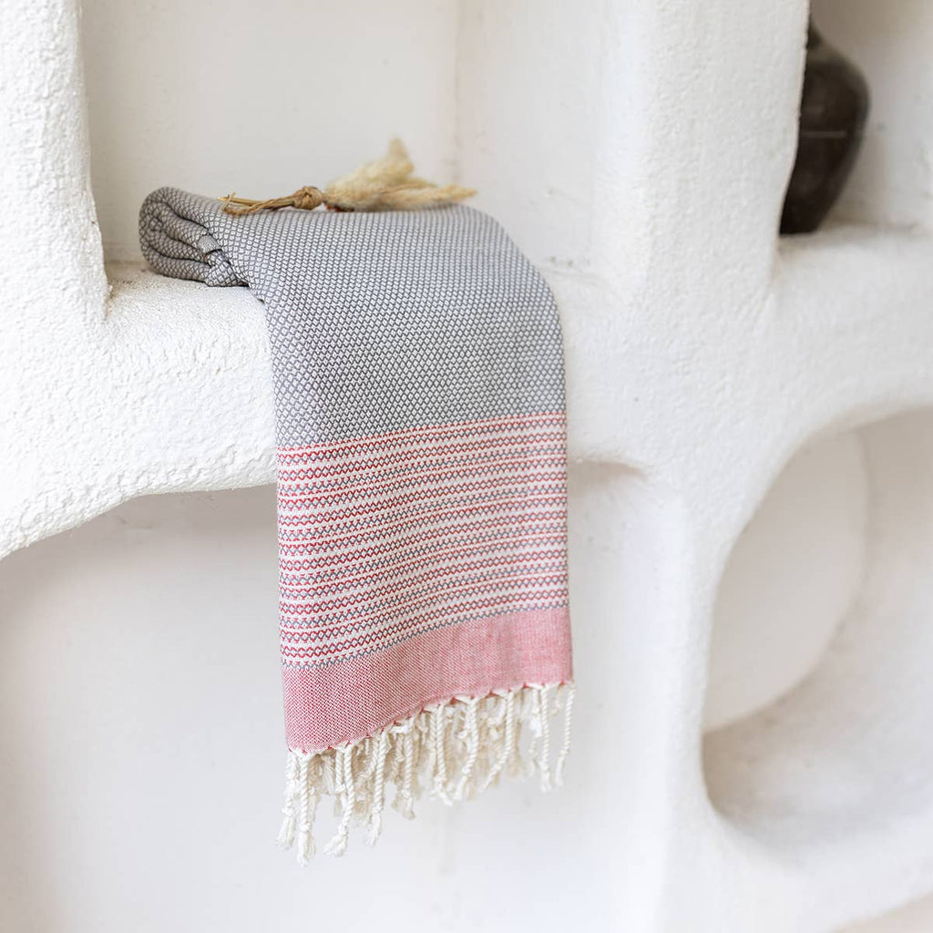 Turkish Beach Towels Lightweight - Grey