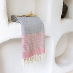 Turkish Beach Towels Lightweight - Grey