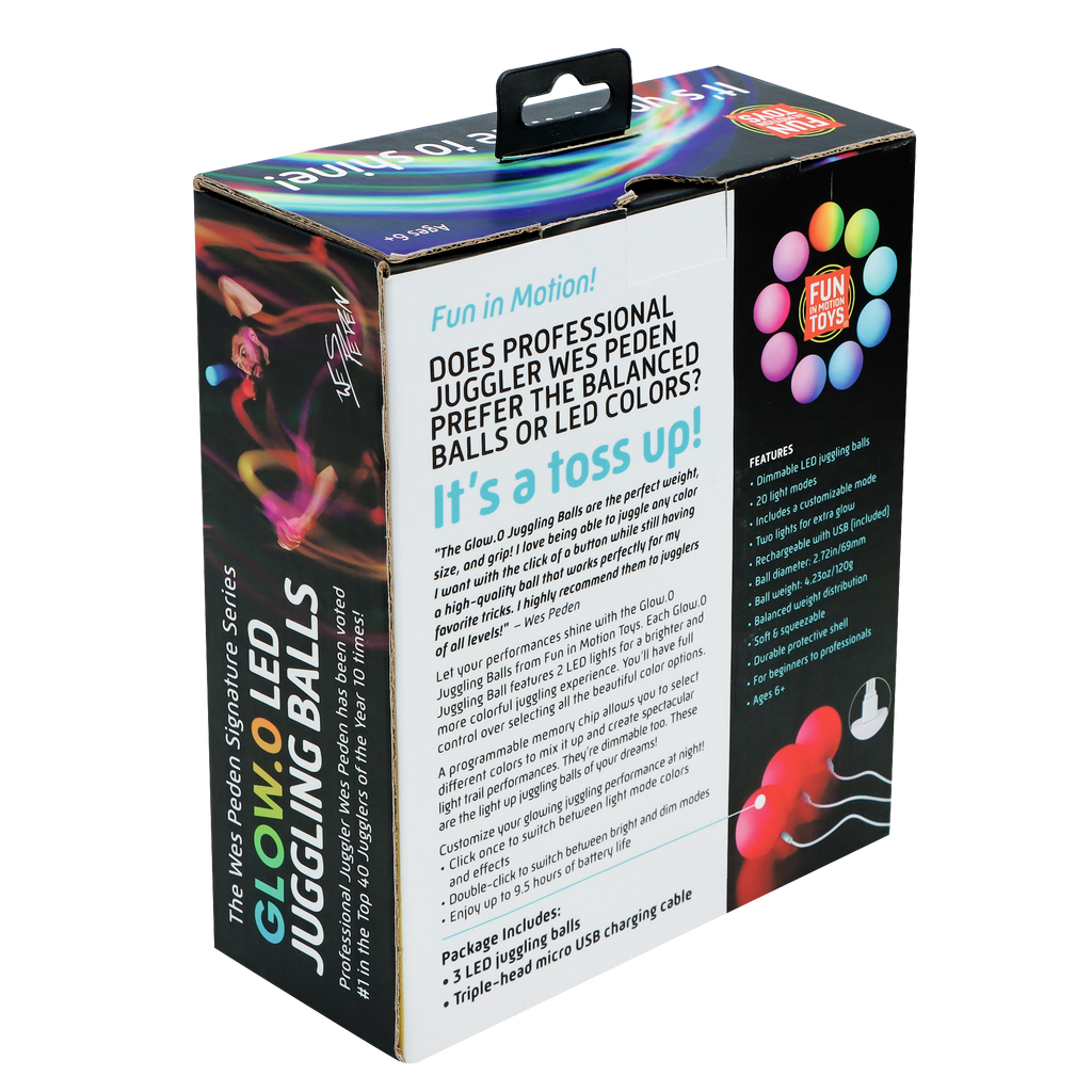 Glow LED Juggling Ball Set