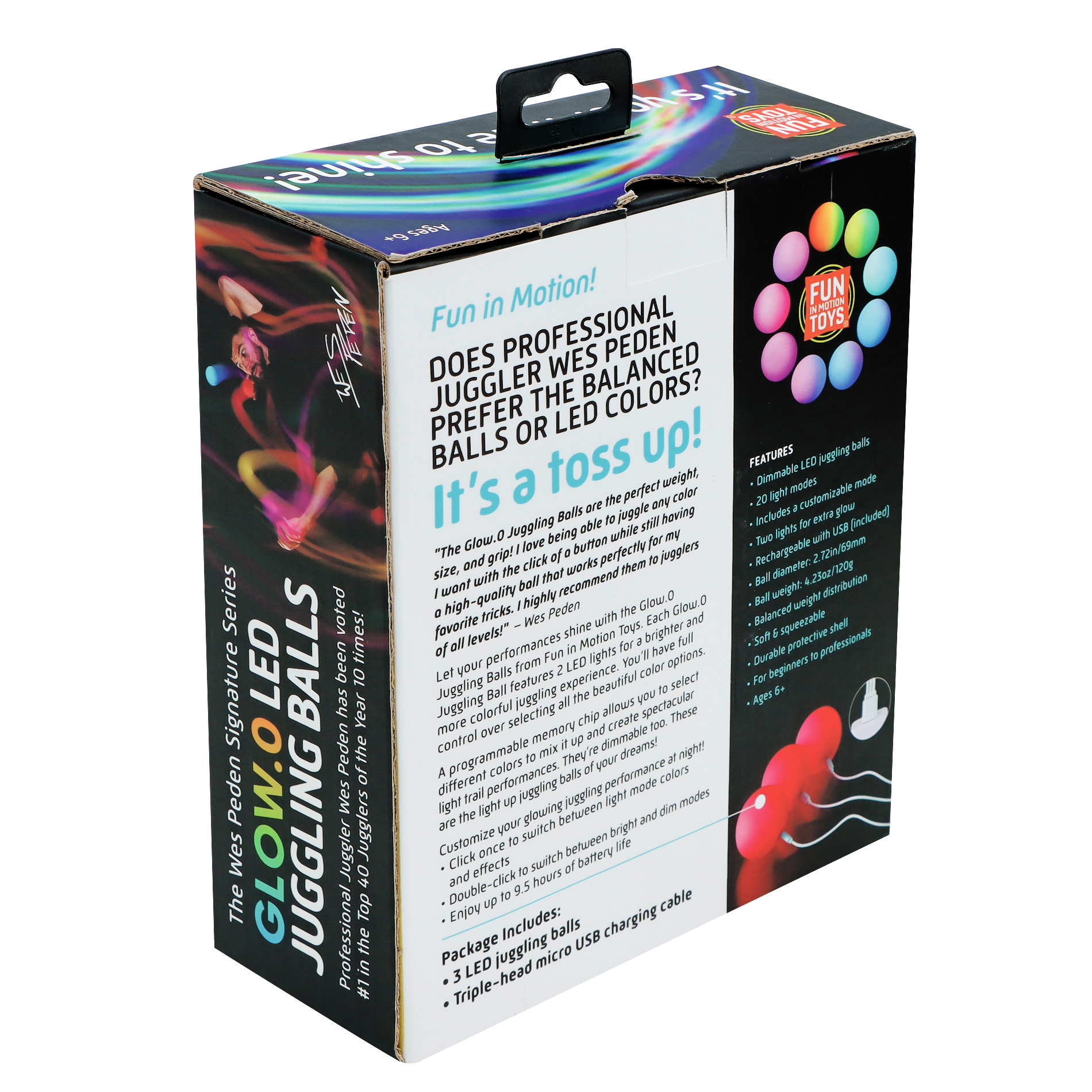 Glow LED Juggling Ball Set