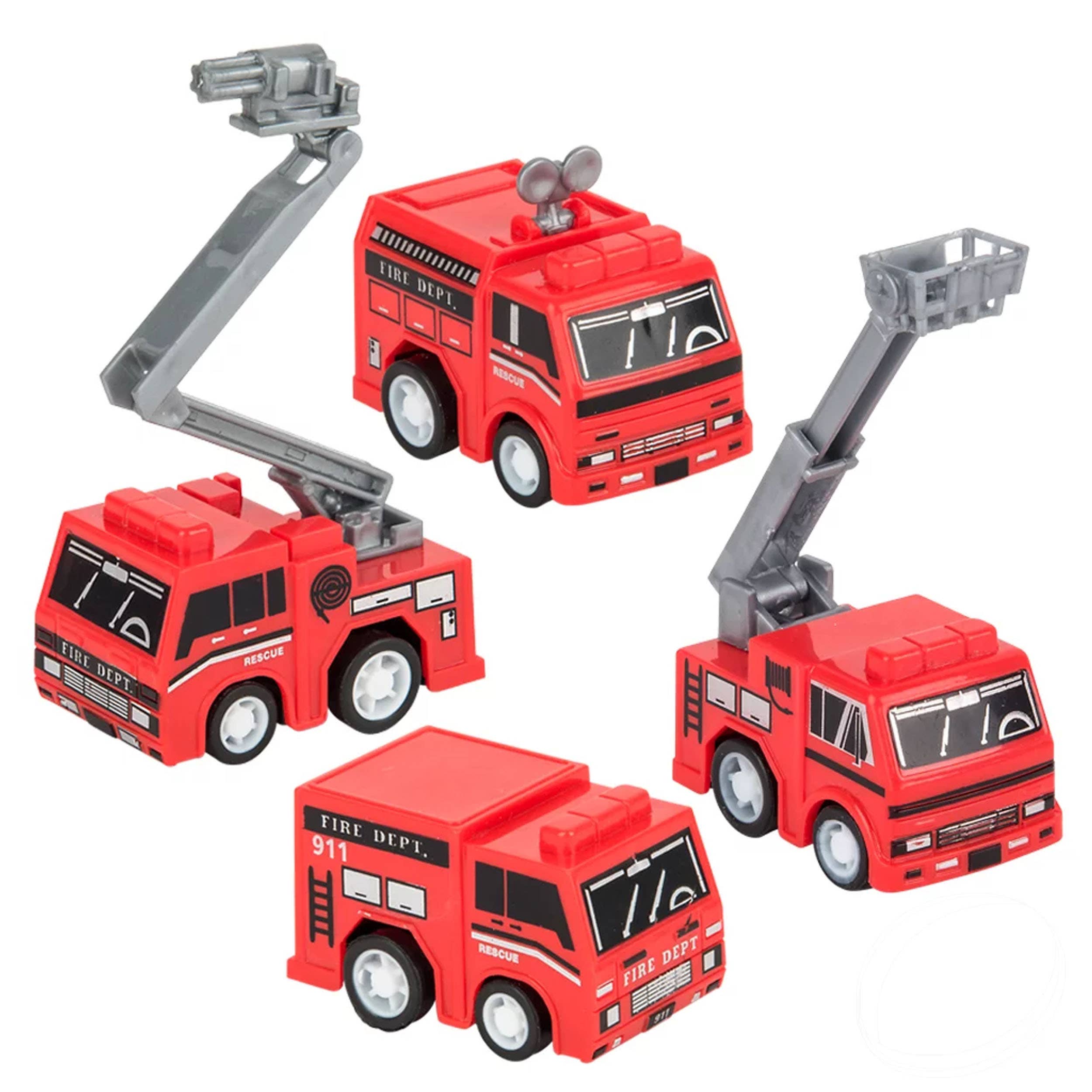 Fire Truck Pull Back Toy