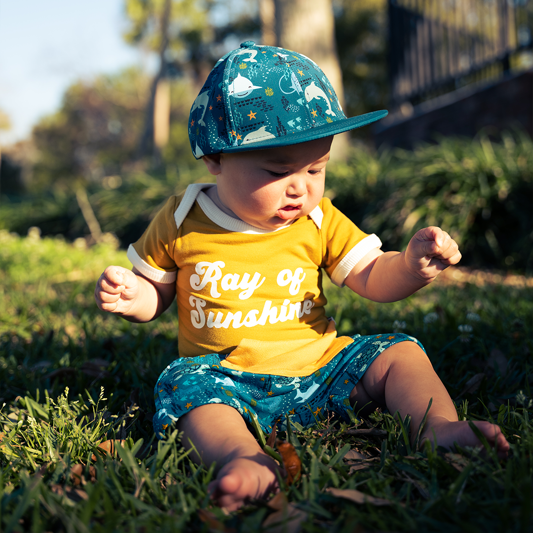 Ocean Friends Sea Animals Snapback Hat Kids Baseball Cap
