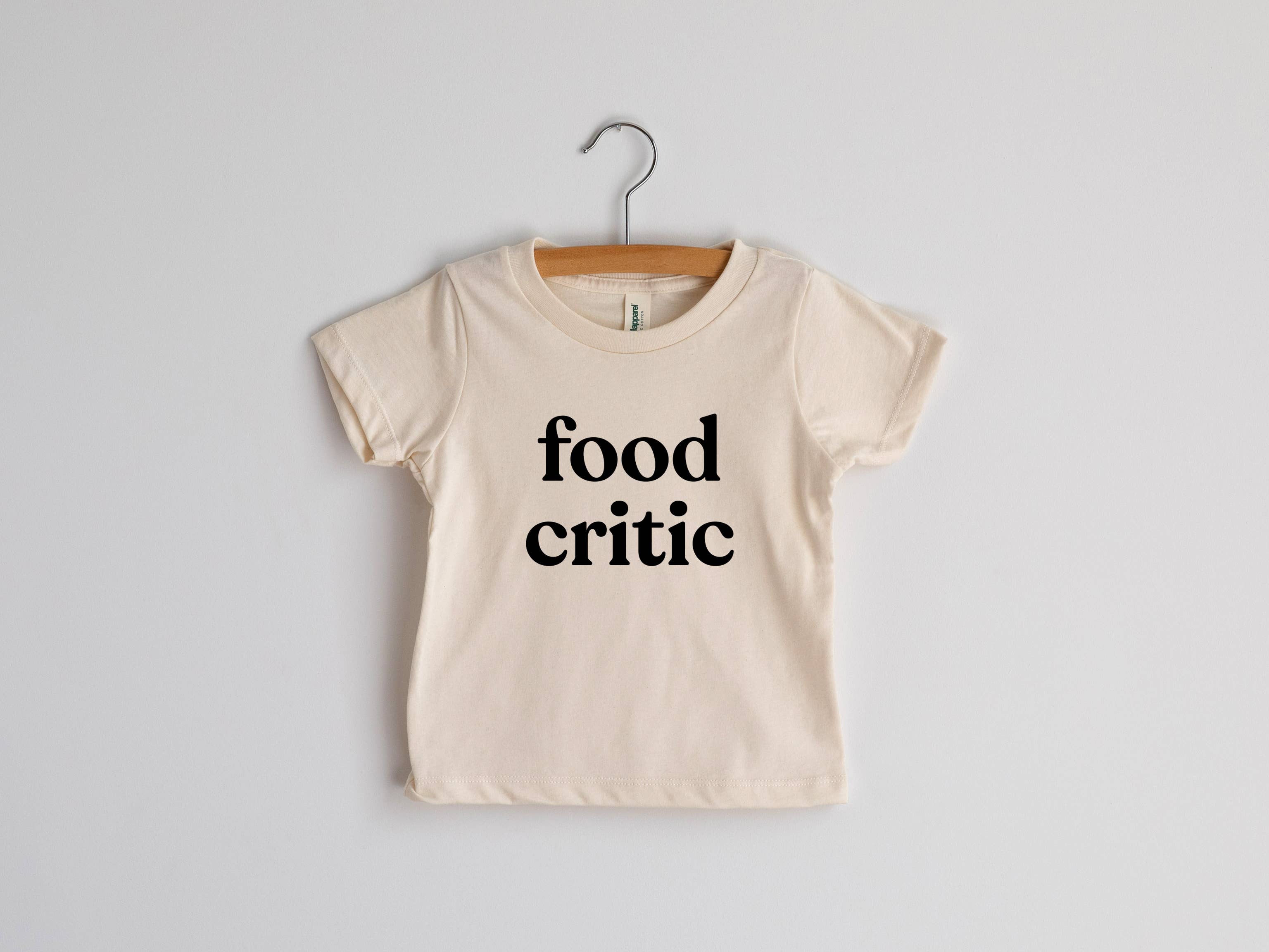 Food Critic Cream Organic Baby & Kids Tee
