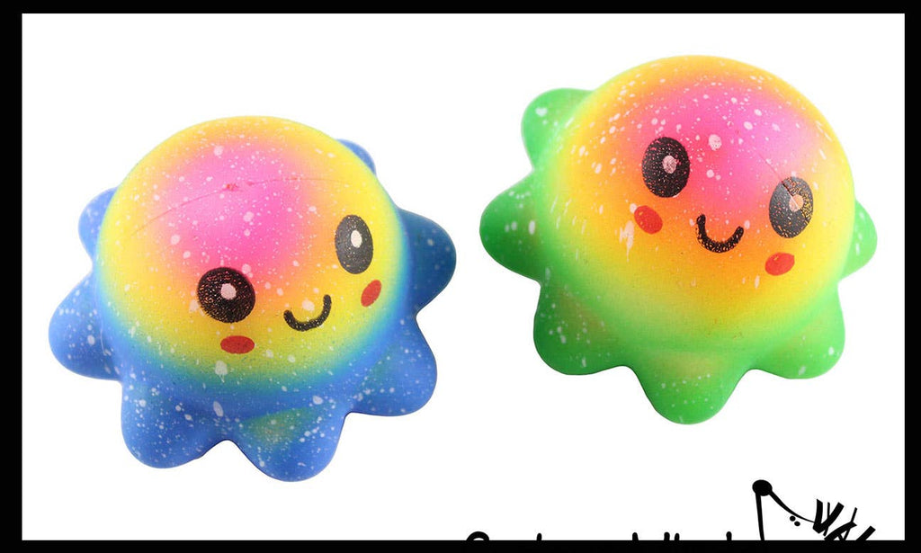 Soft Octopus Stress Balls - Soft Cream Doh Filled Stress