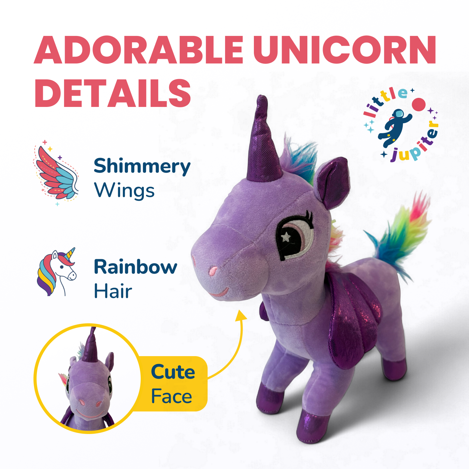 Pet Plush Set with Bag - Light Purple