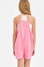 Two Pocket Cotton Overall Romper / Onesie