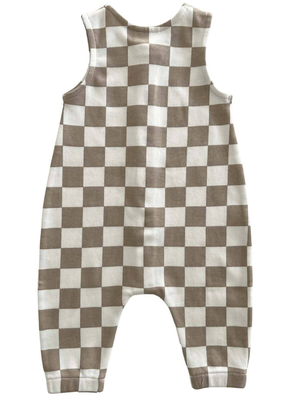 Tiramisu Checker / Organic Bay Jumpsuit