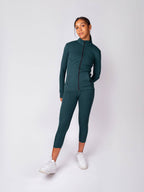 Organic Crop/Petite Leggings | Teal