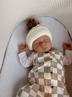 Tiramisu Checker / Organic Bay Jumpsuit