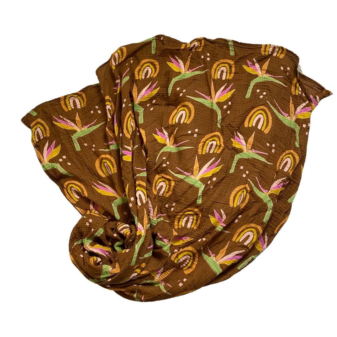 Muslin Swaddle Retro Paradise