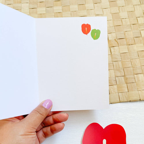 Anthurium Love Greeting Card