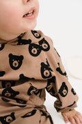 Brown Bear Cargo Hoodie Set