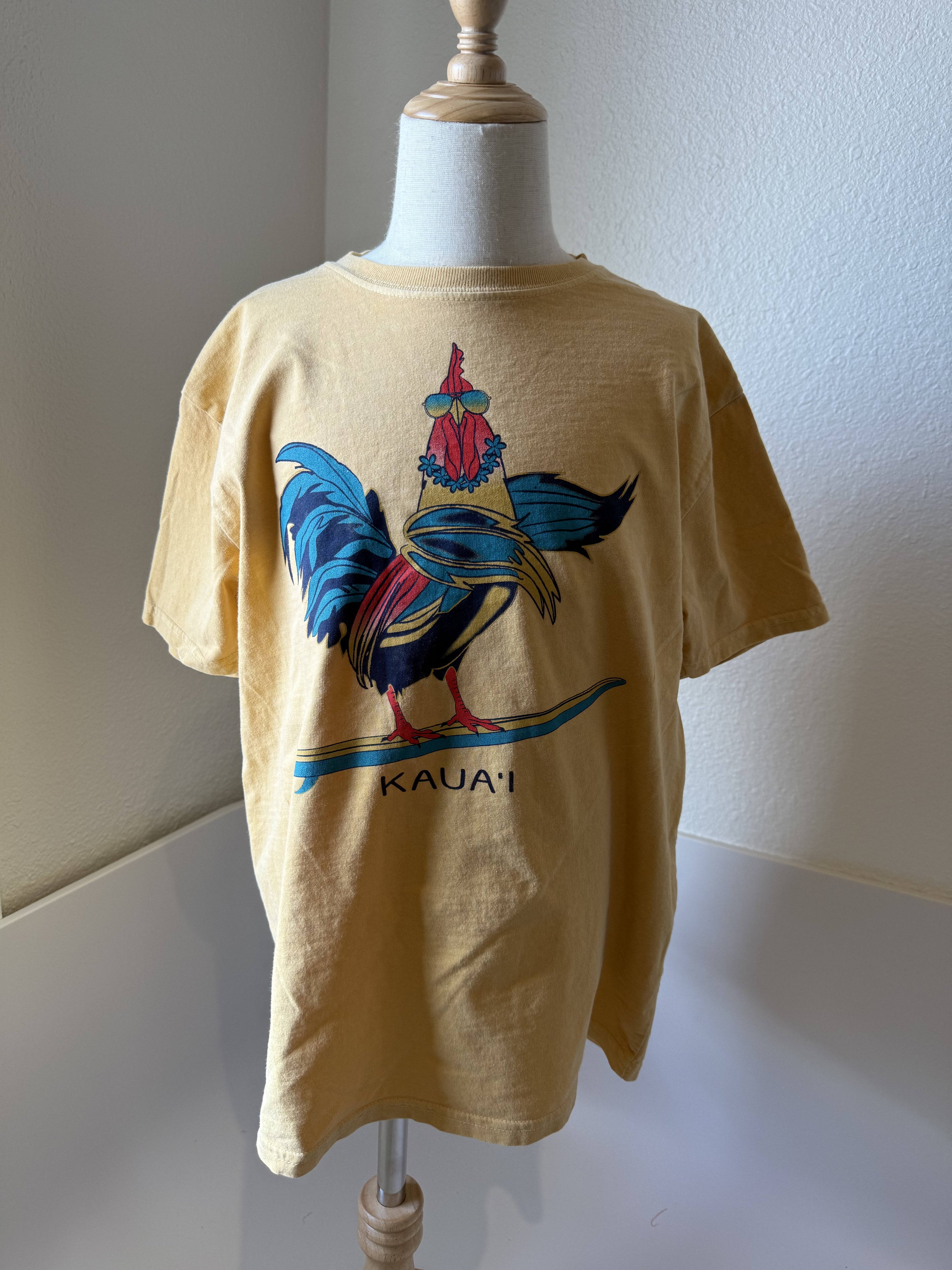 Kaua'i Surfing Chicken Shirt: Youth
