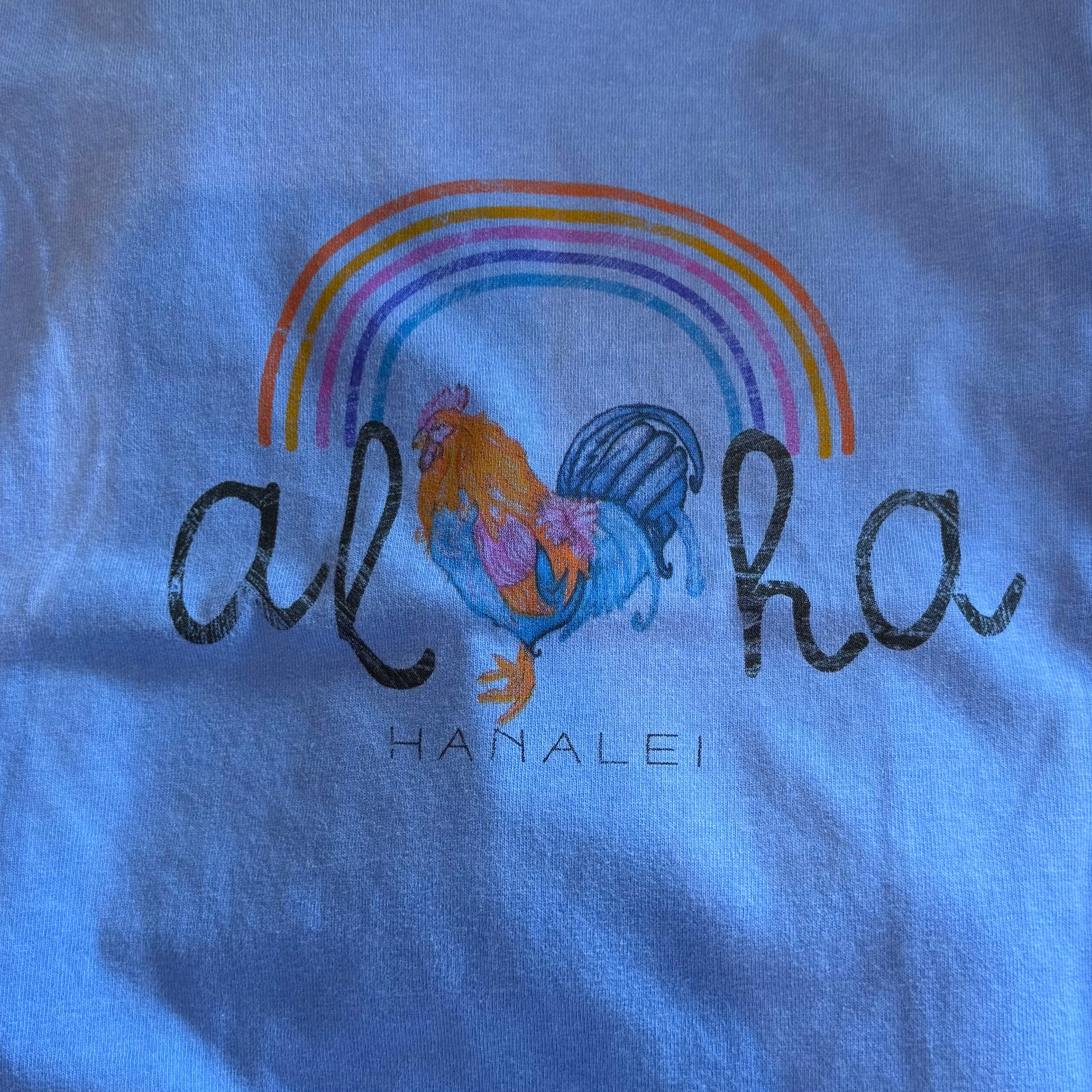 Aloha Rainbow Chicken Shirt Toddler