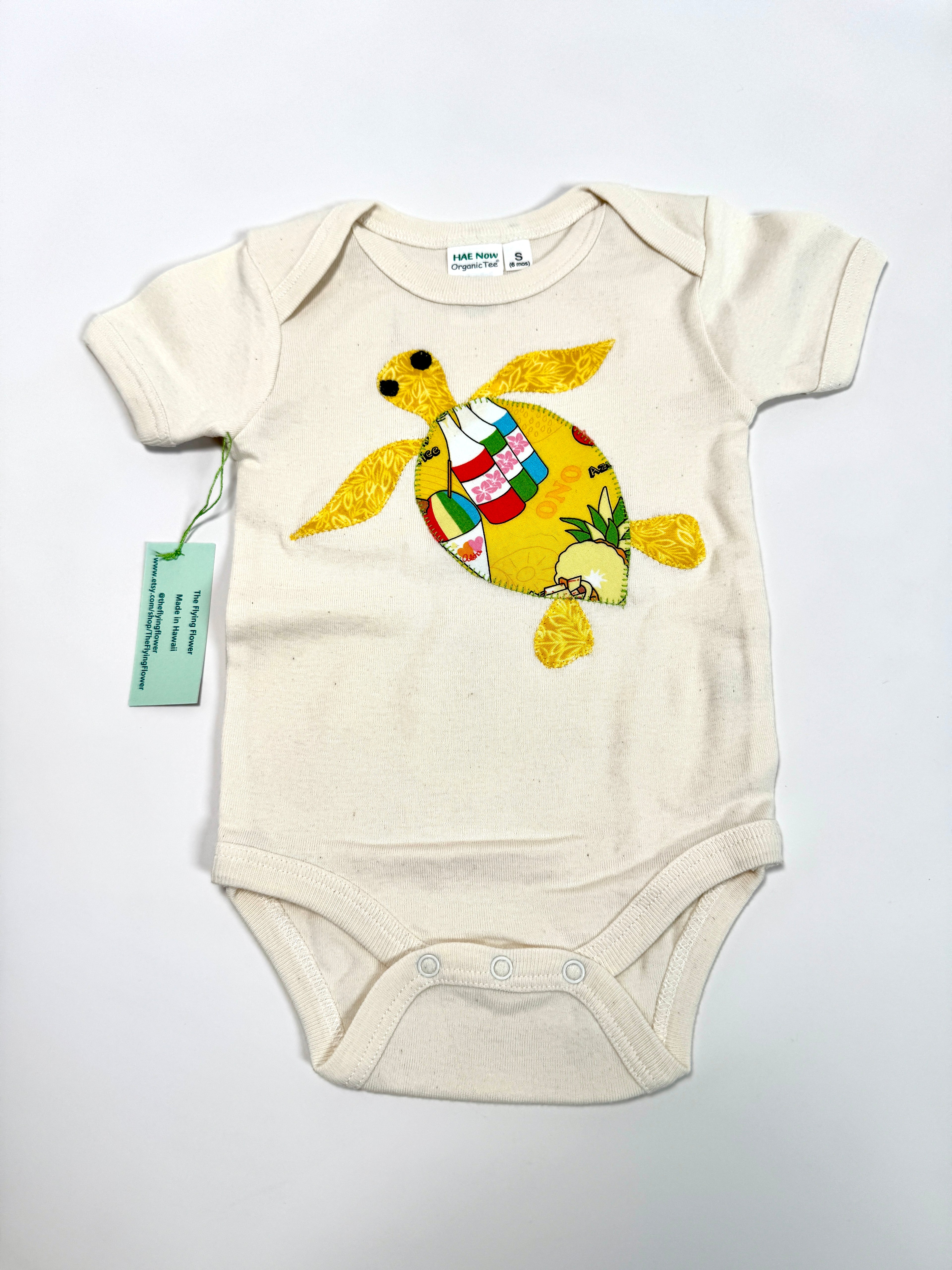 Turtle Onsie:  Flying Flower