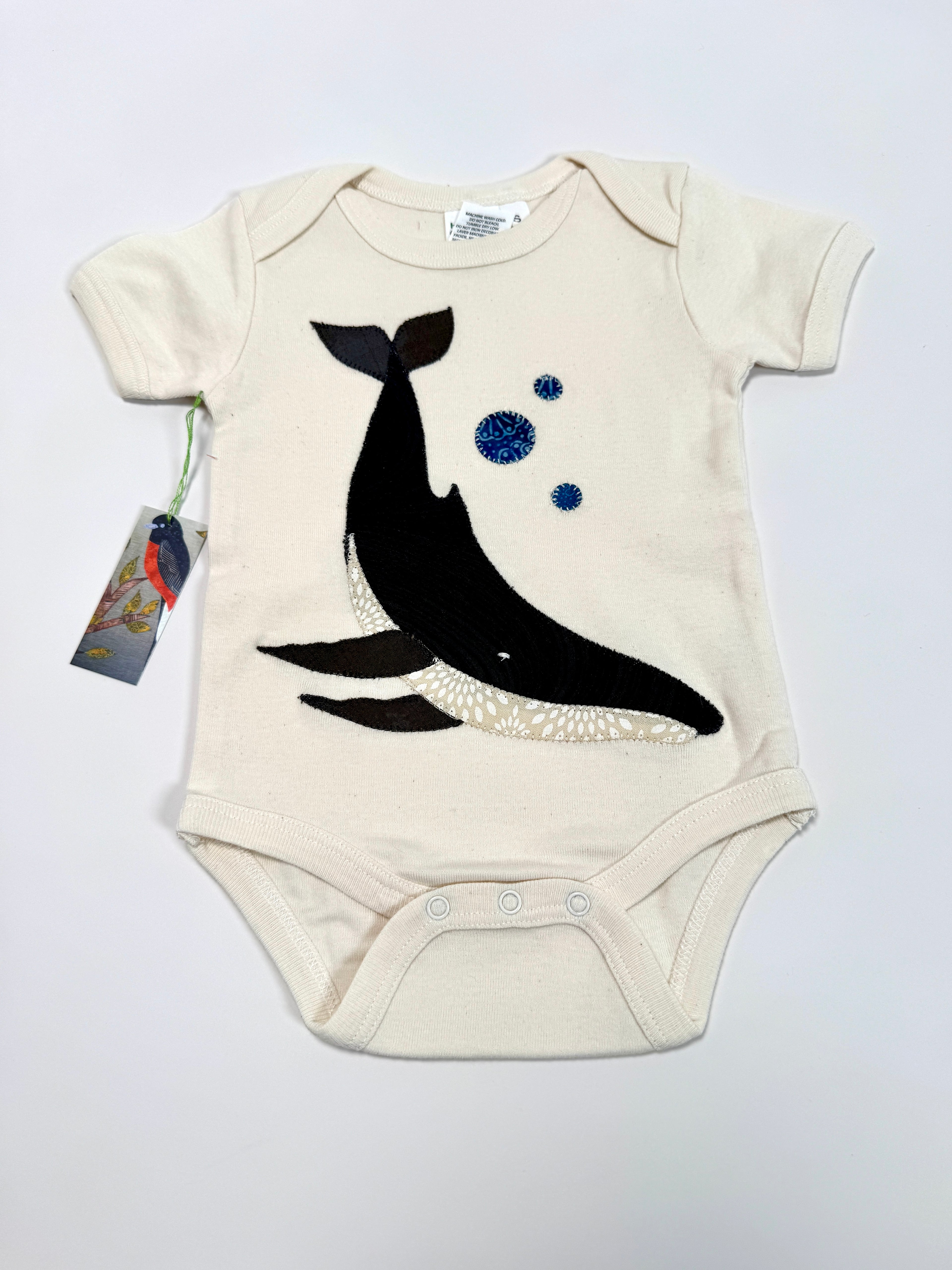 Whale Onsie: Flying Flower