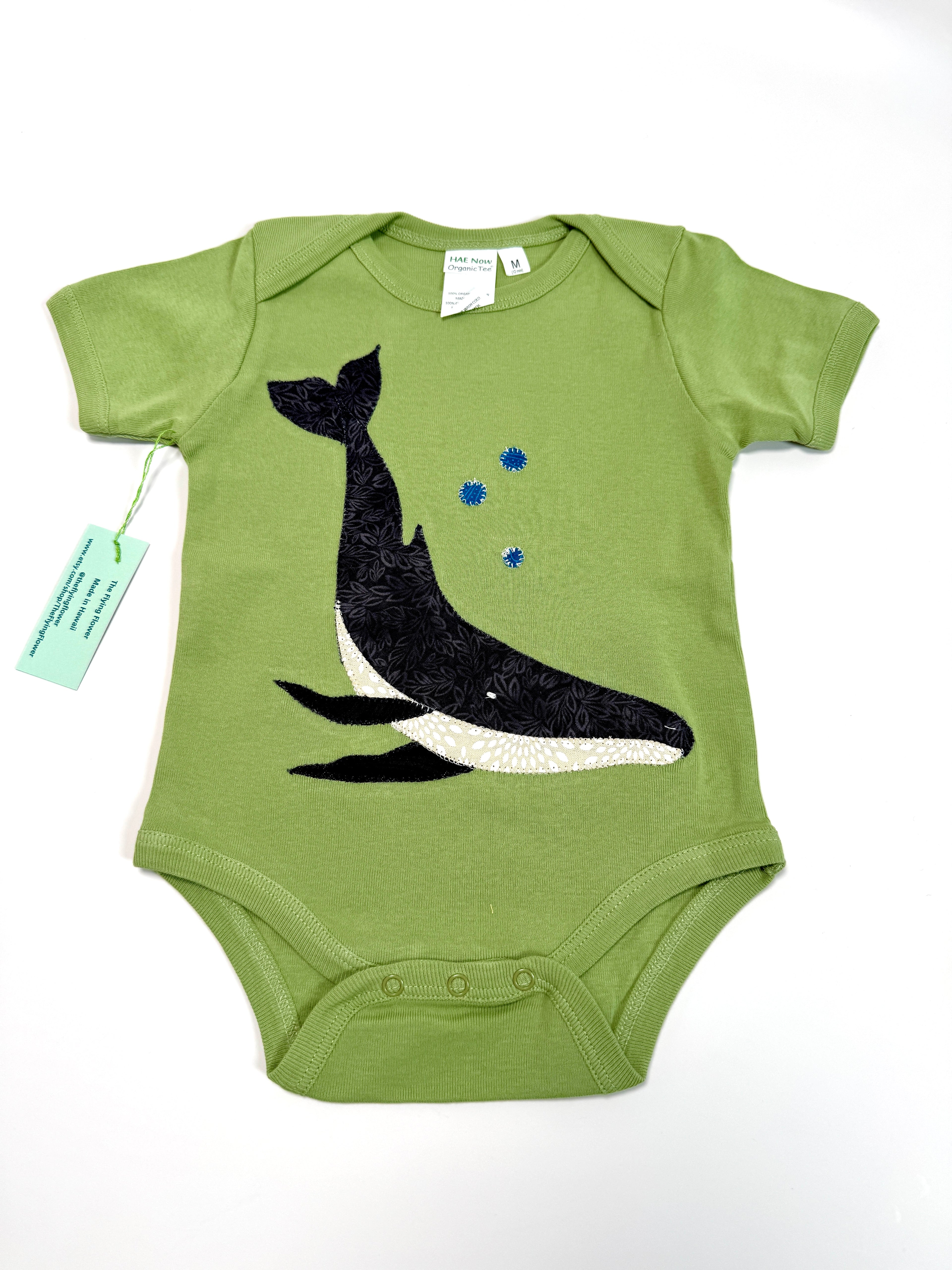 Whale Onsie: Flying Flower