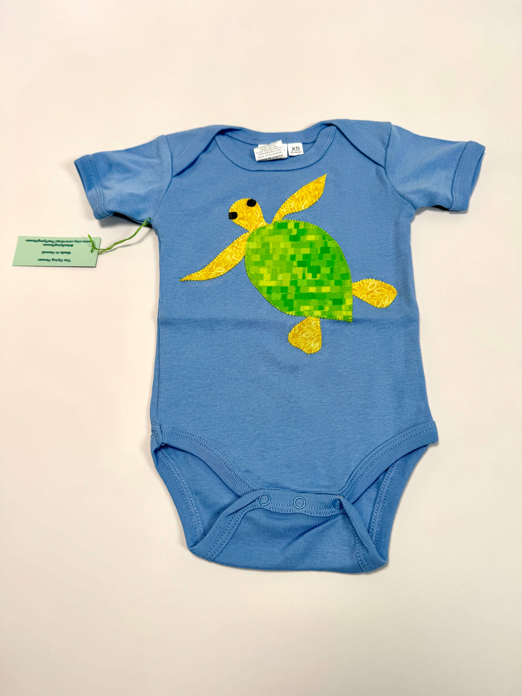 Turtle Onsie:  Flying Flower