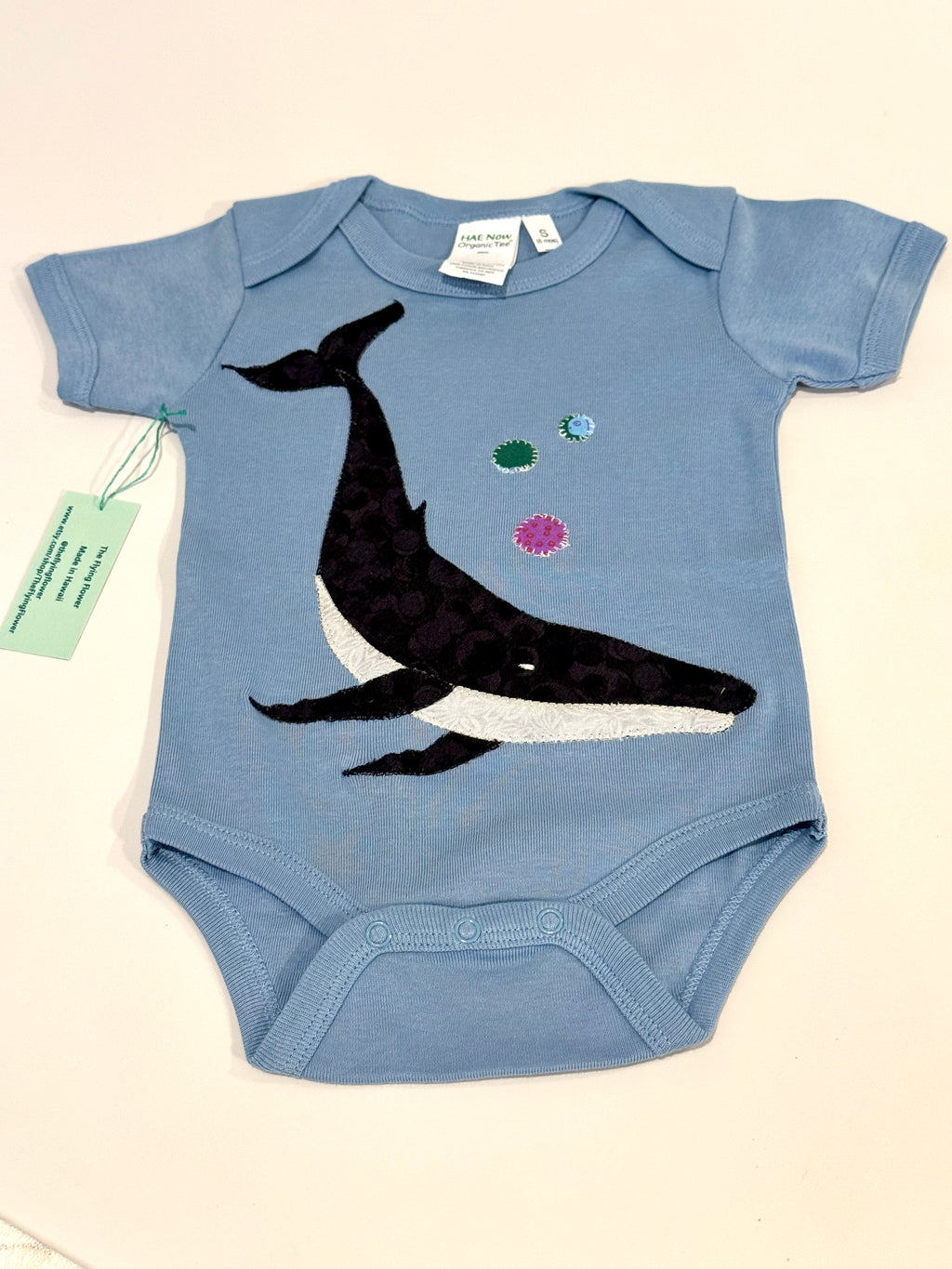 Whale Onsie: Flying Flower