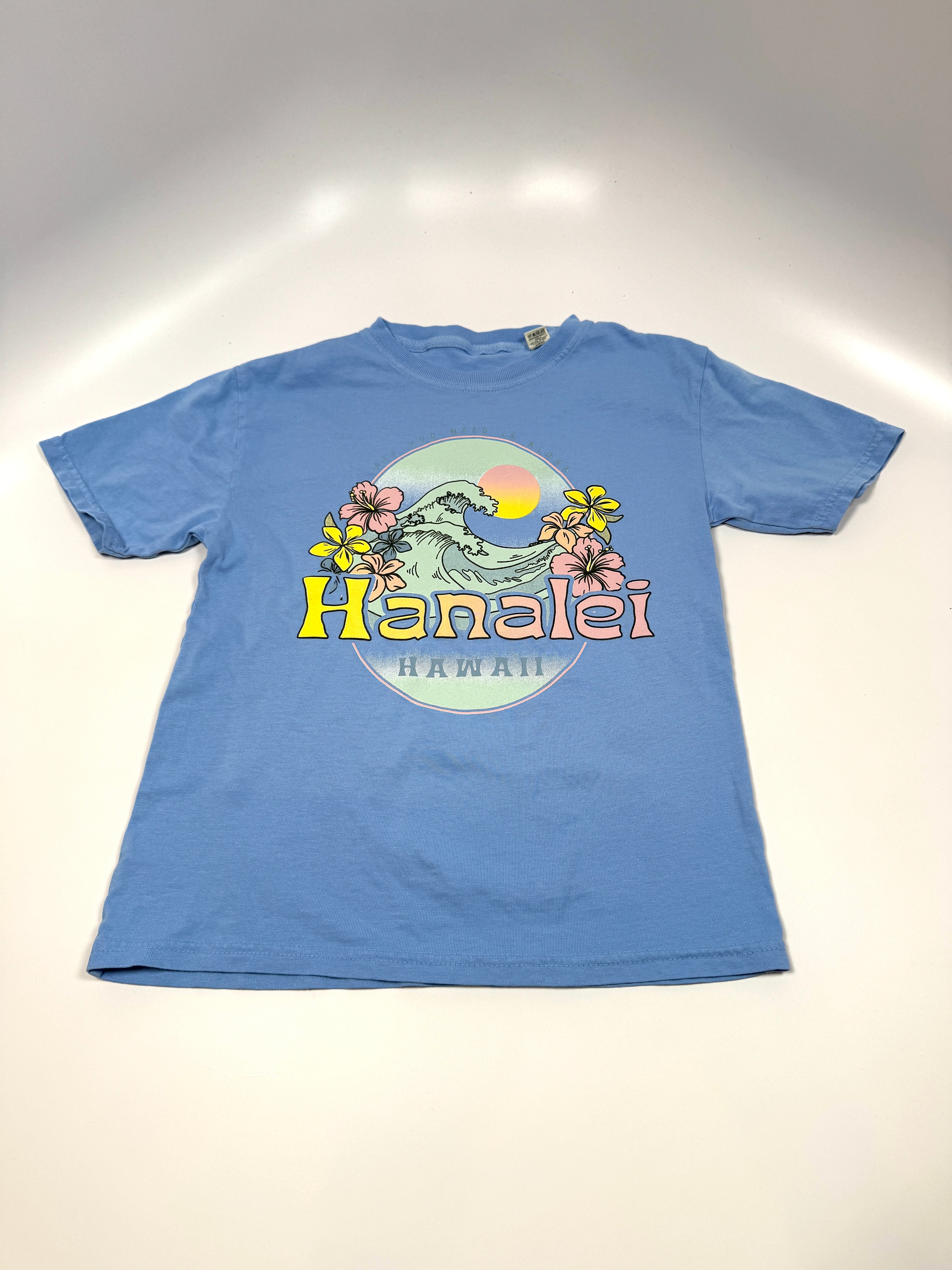 Hanalei Hibiscus Wave Shirt Youth