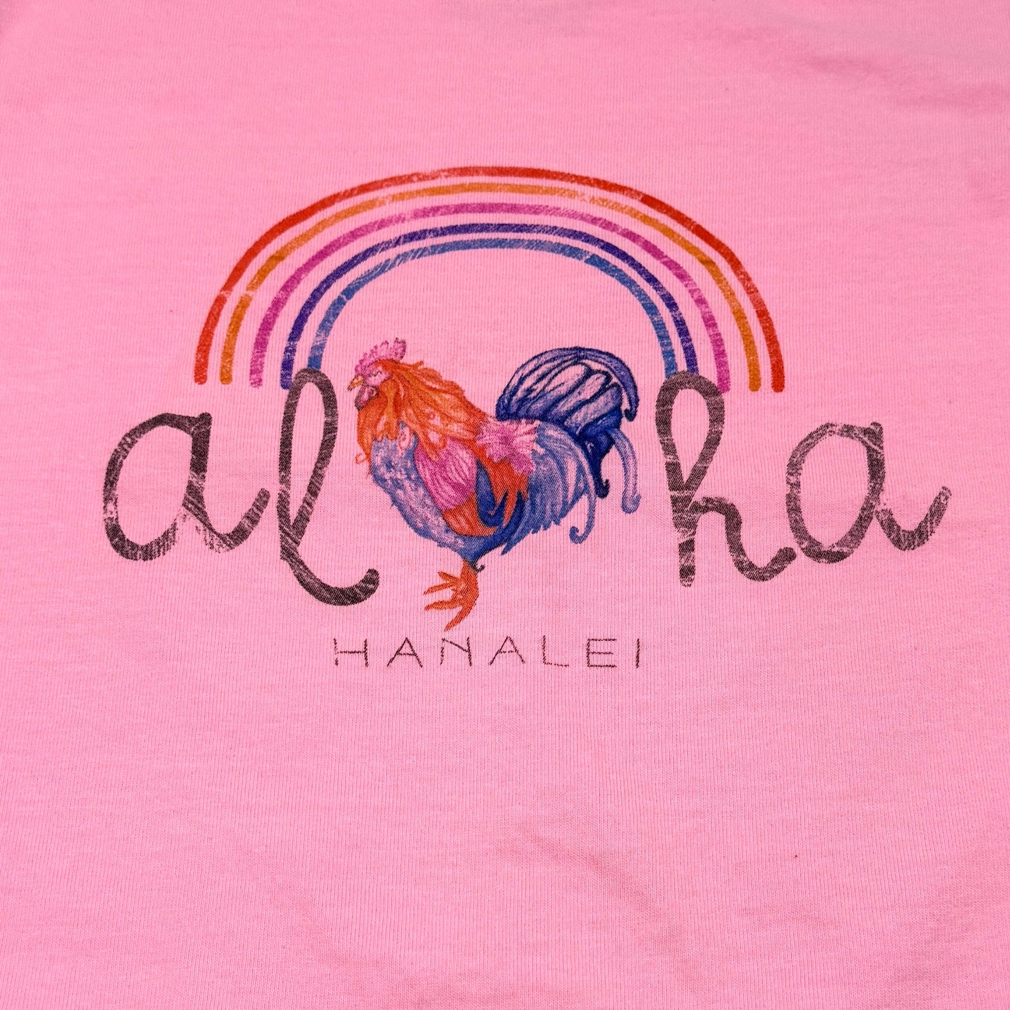 Aloha Rainbow Chicken Shirt Youth