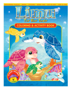 LIMU THE BLUE TURTLE COLORING BOOK
