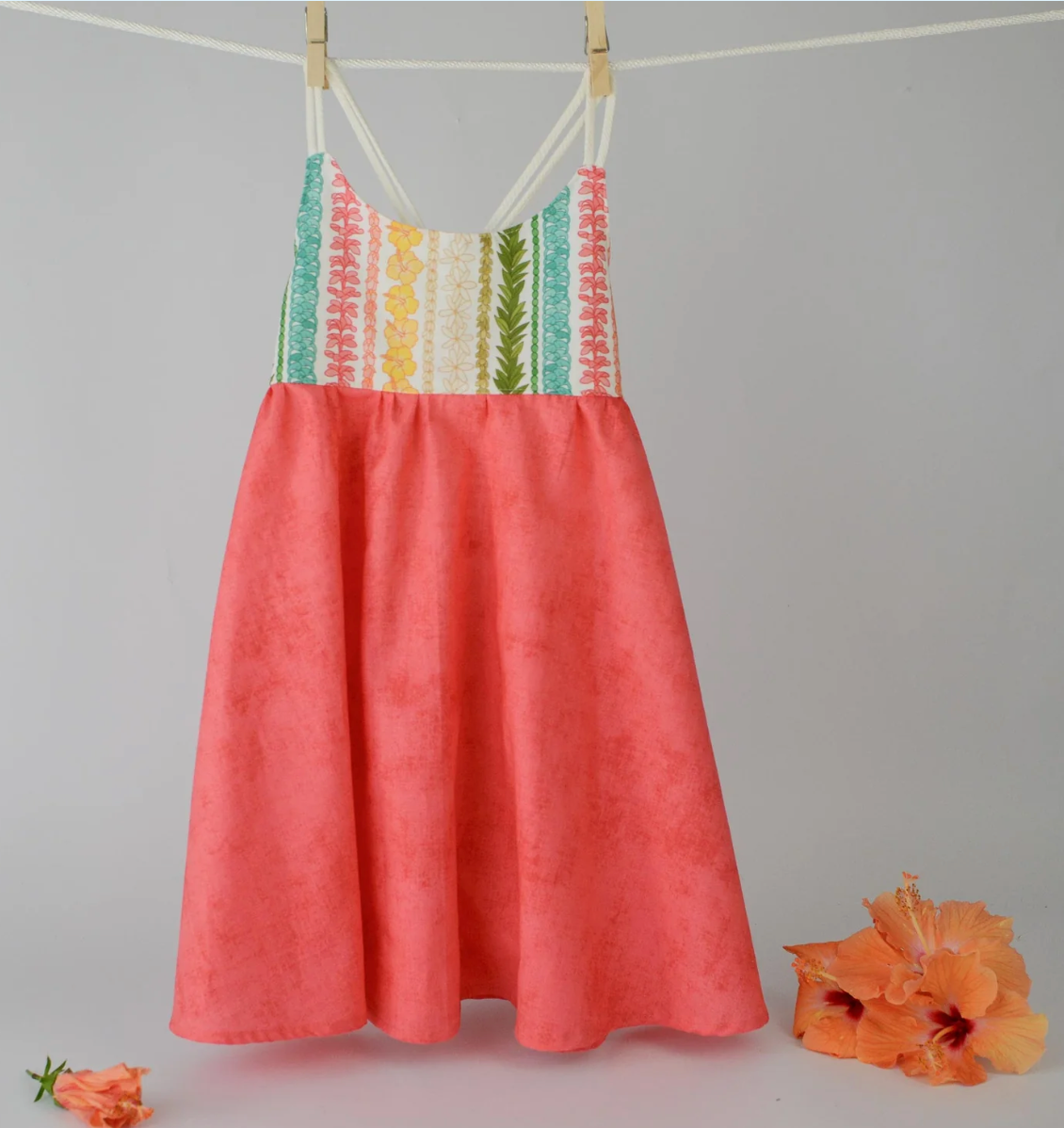 Handmade Girls Lei Twirl Dress