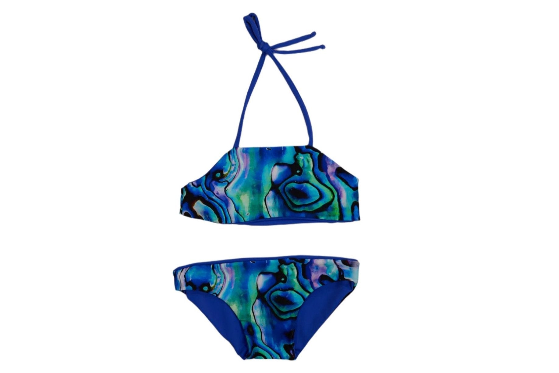 Blue Lagoon Swirl 2 Piece Girls Bikini