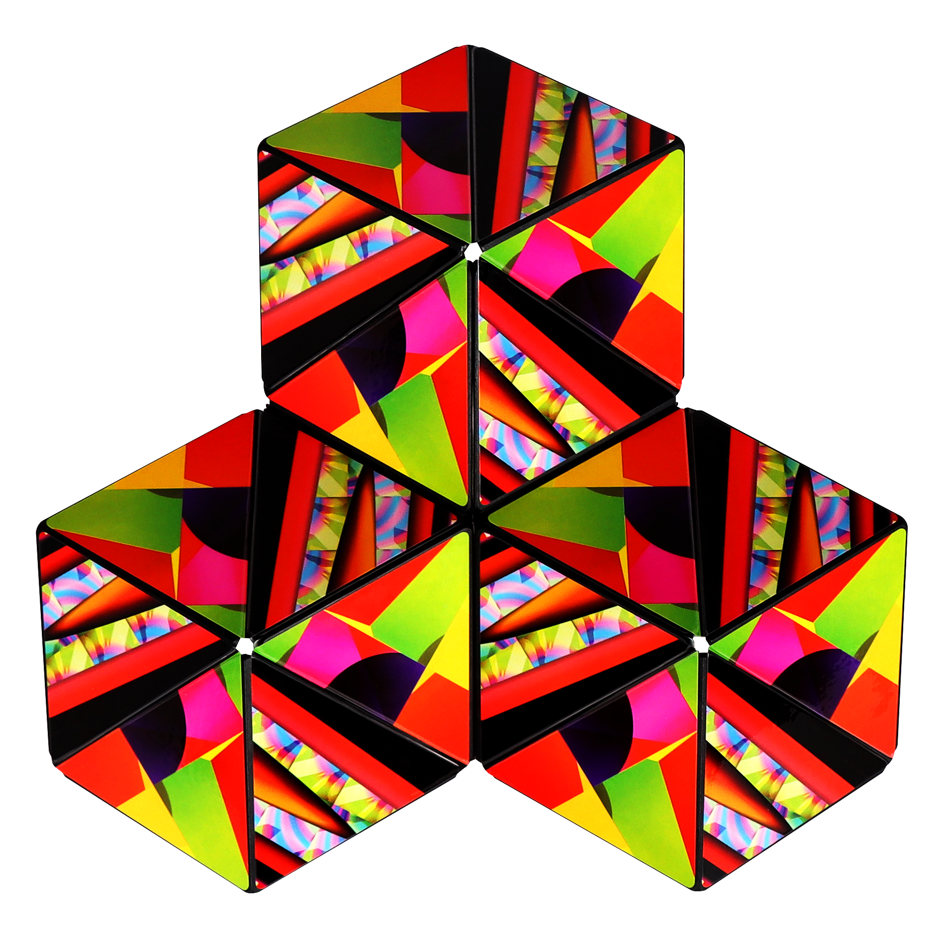 Shashibo Stained Glass Magnetic Puzzle Cube STEM STEAM MESH