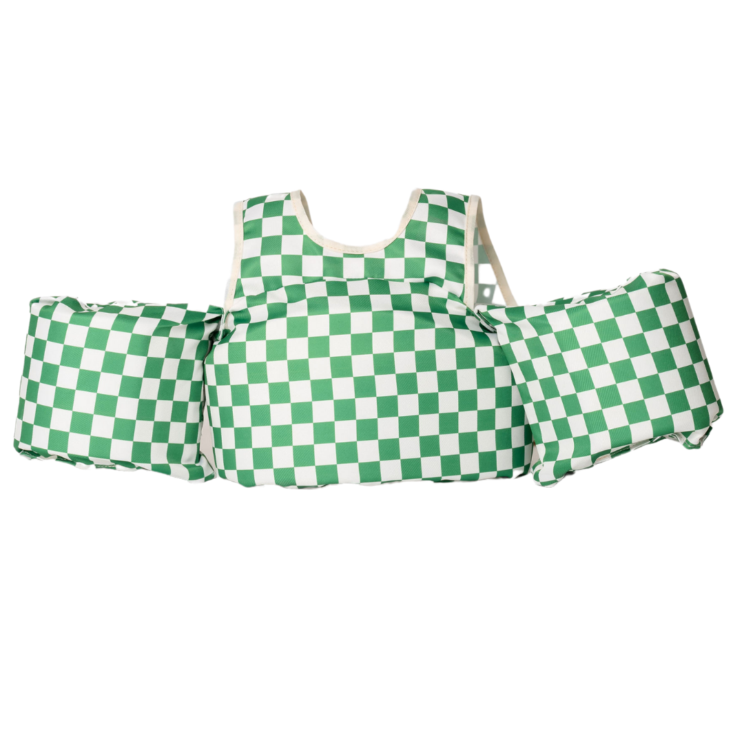 Green Checkered Floatie Vest