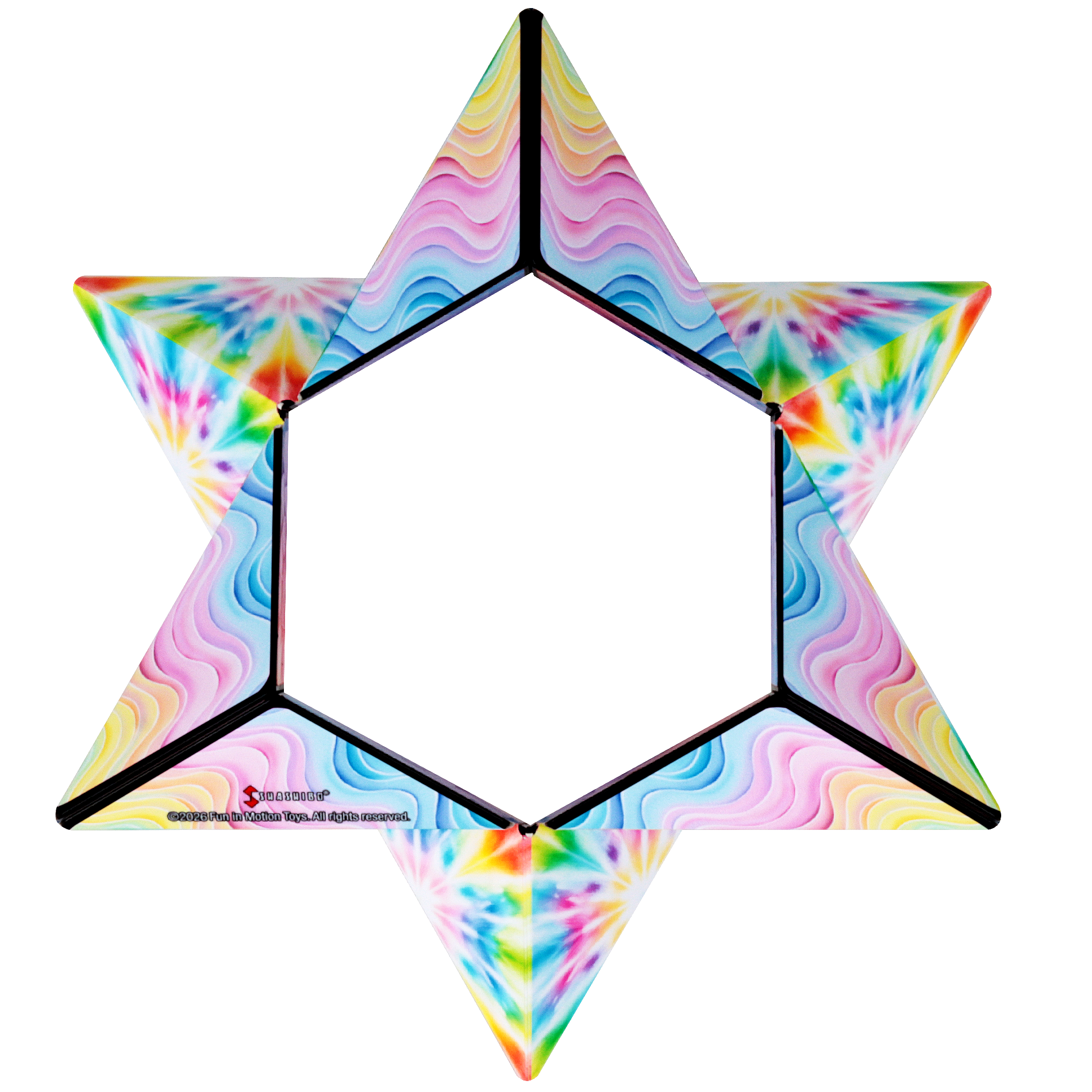 Shashibo Tie Dye Twist Magnetic Puzzle Cube STEAM MESH - NEW