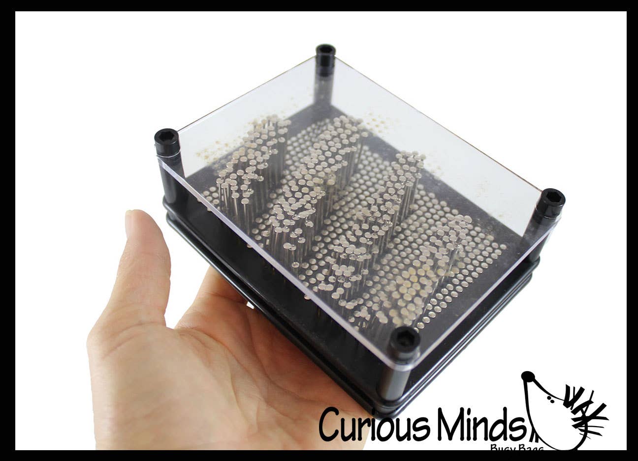 Metal 5" x 3.5" Rectangle Shape Pin Art Classic Fun Toy - 3D