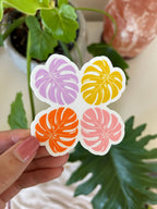 Monstera Leaf Sticker | Hawaiian Quilt Sticker