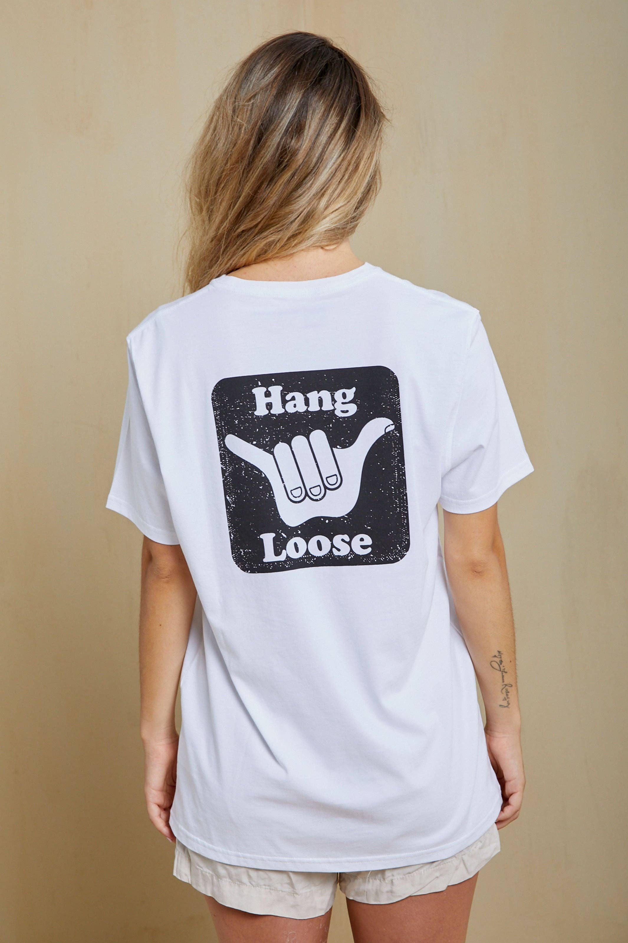 Hang Loose Back Organic PIMA Tee