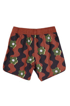 Scallop Retro Flare Boardshort / Wavy Daisy / Tan Camo