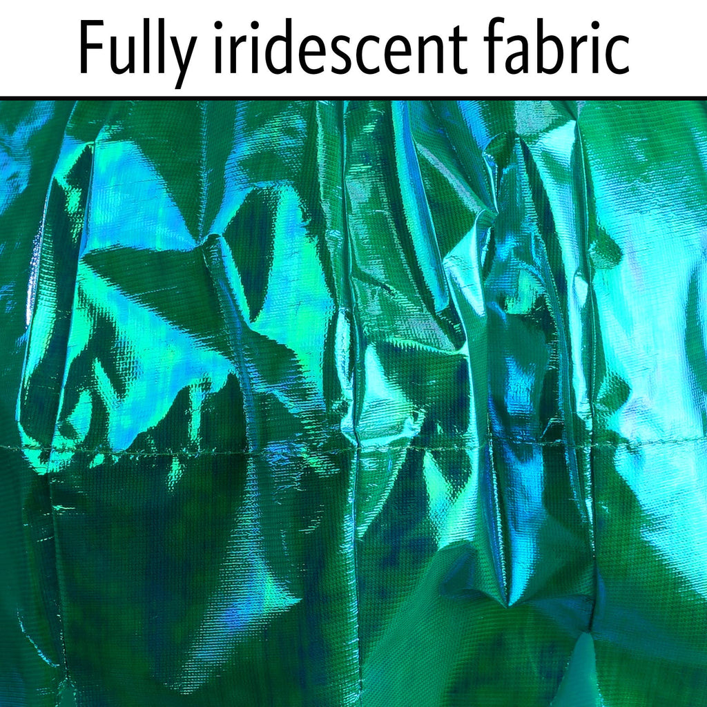 40-inch Teal Iridescent Jellyfish 3D Windsock